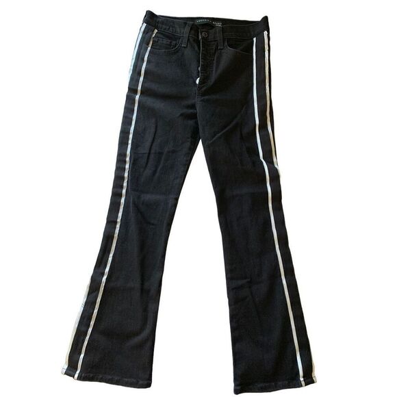 Veronica Beard Jeans 10" baby boot raven black women's size 25 J07400003 - Picture 2 of 8